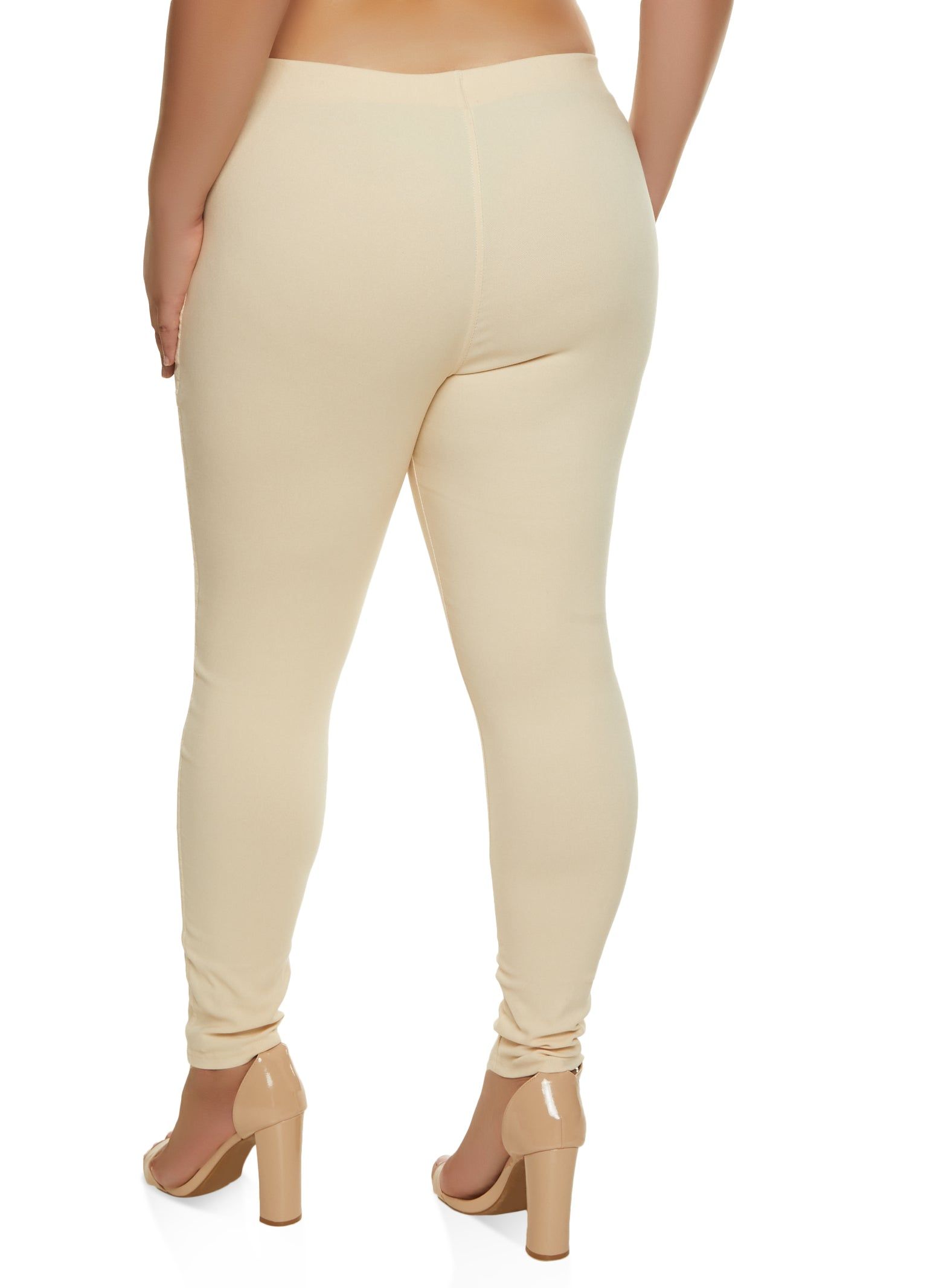 Plus Size Hyperstretch Pintuck Pull On Skinny Pants sold by Rainbow product image thumbnail 2