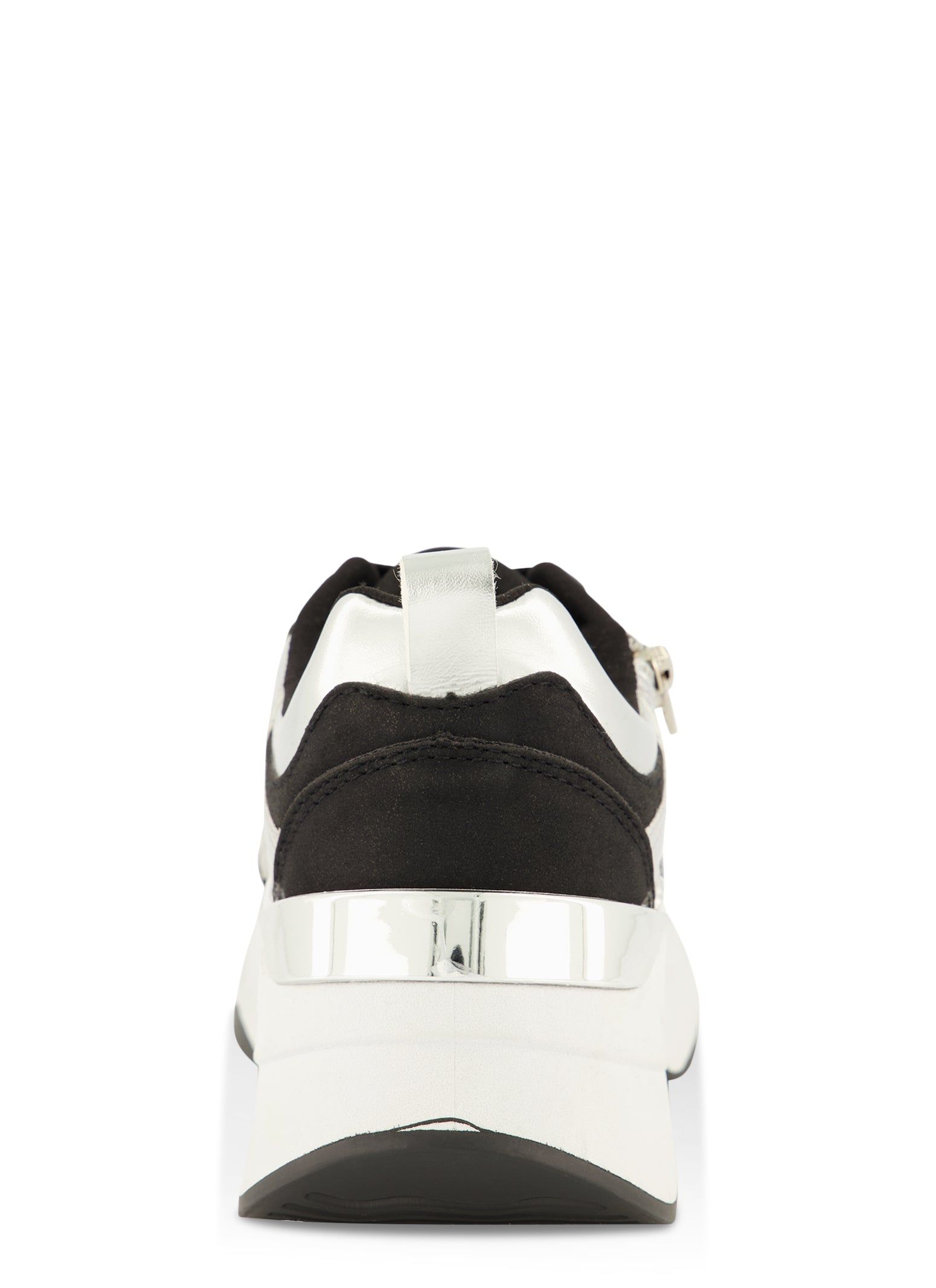 Zip Detail Lace Up Platform Athletic Sneakers sold by Rainbow product image thumbnail 3