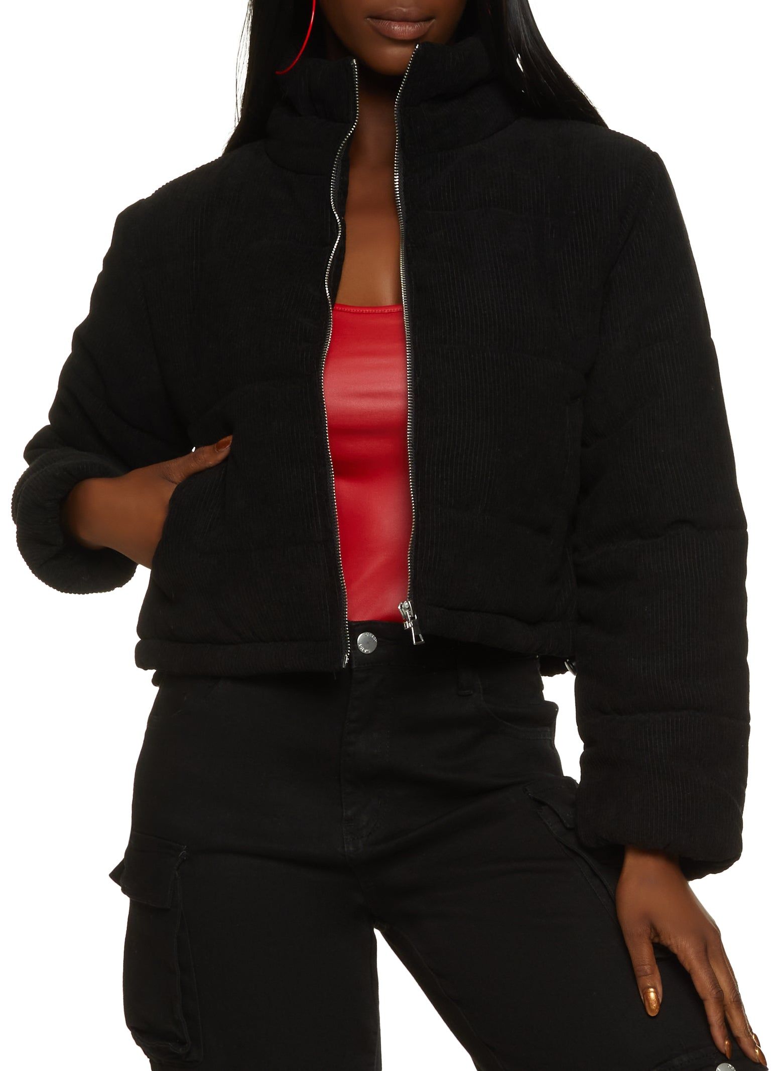 Corduroy Puffer Jacket sold by Rainbow