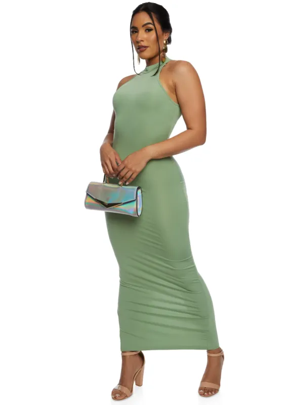 Daisy Mock Neck Tank Maxi Dress sold by Rainbow