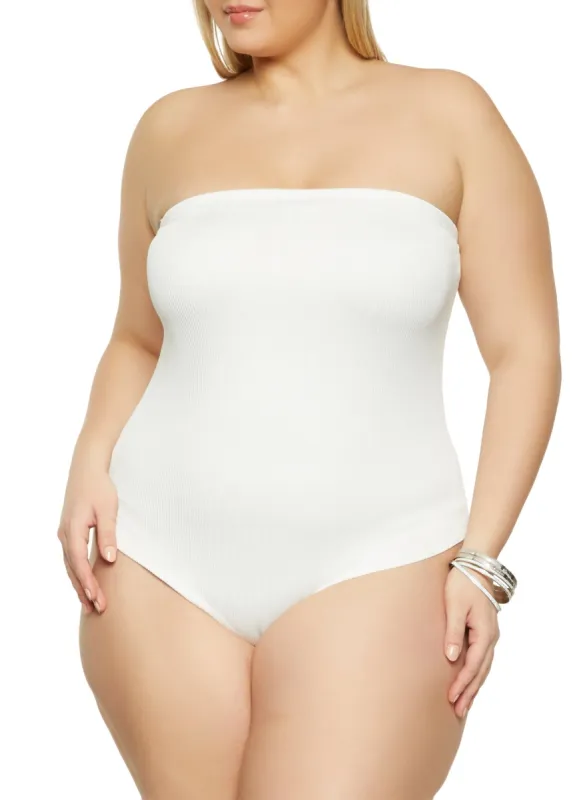 Plus Size Tube Bodysuit sold by Rainbow