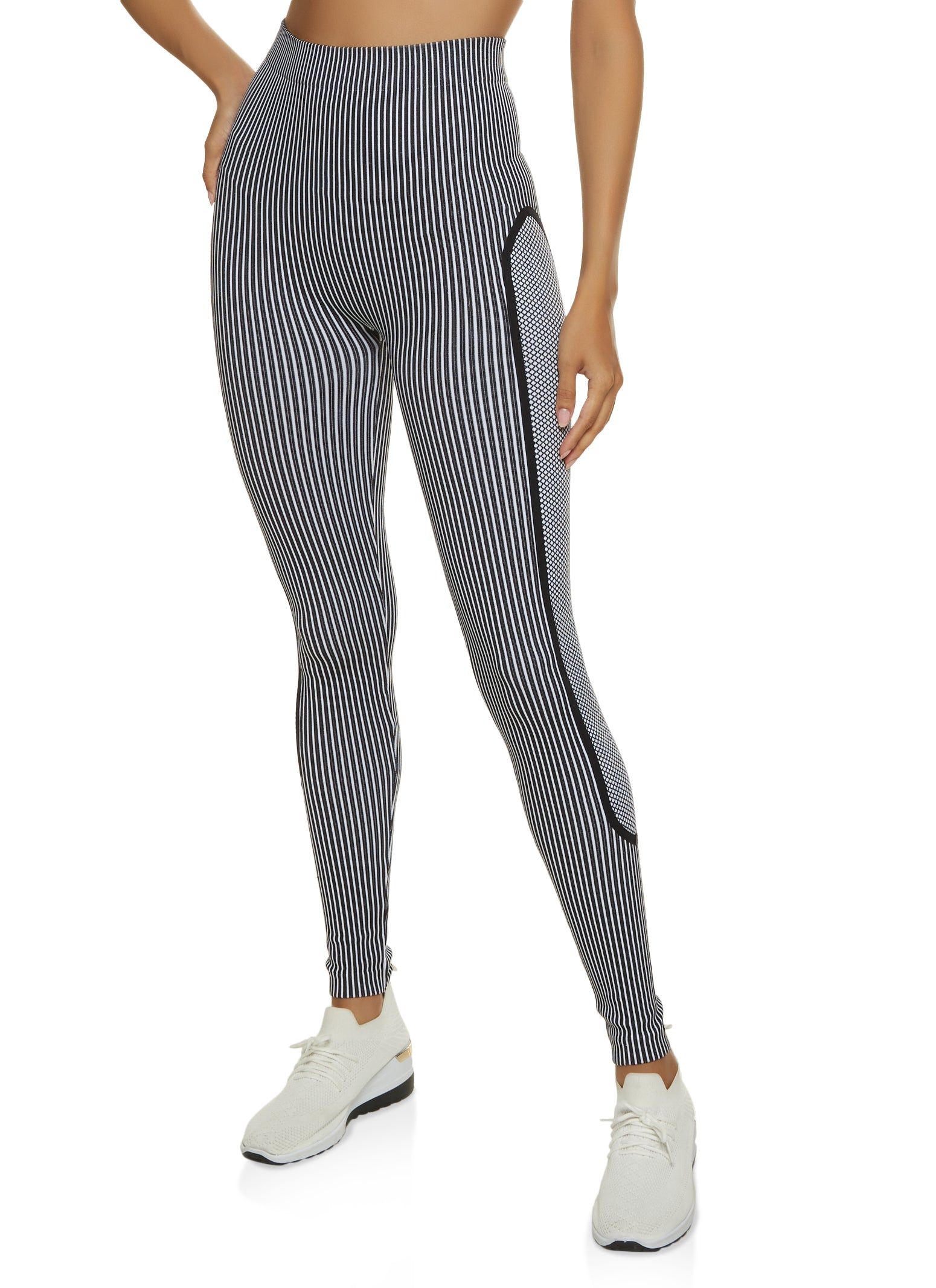 Seamless Striped Activewear Leggings sold by Rainbow