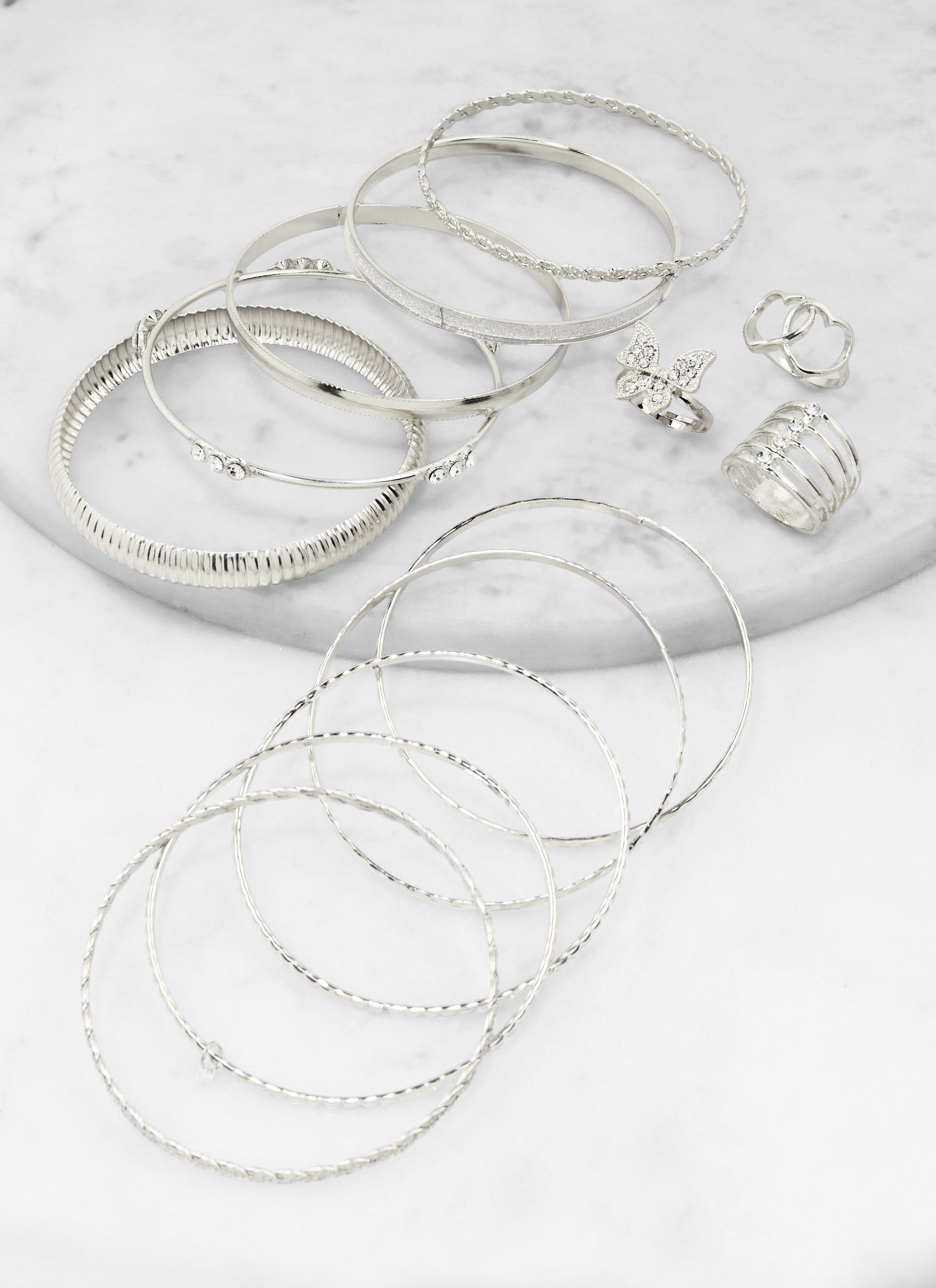 Set of 13 Assorted Bangles with Rings sold by Rainbow product image thumbnail 2