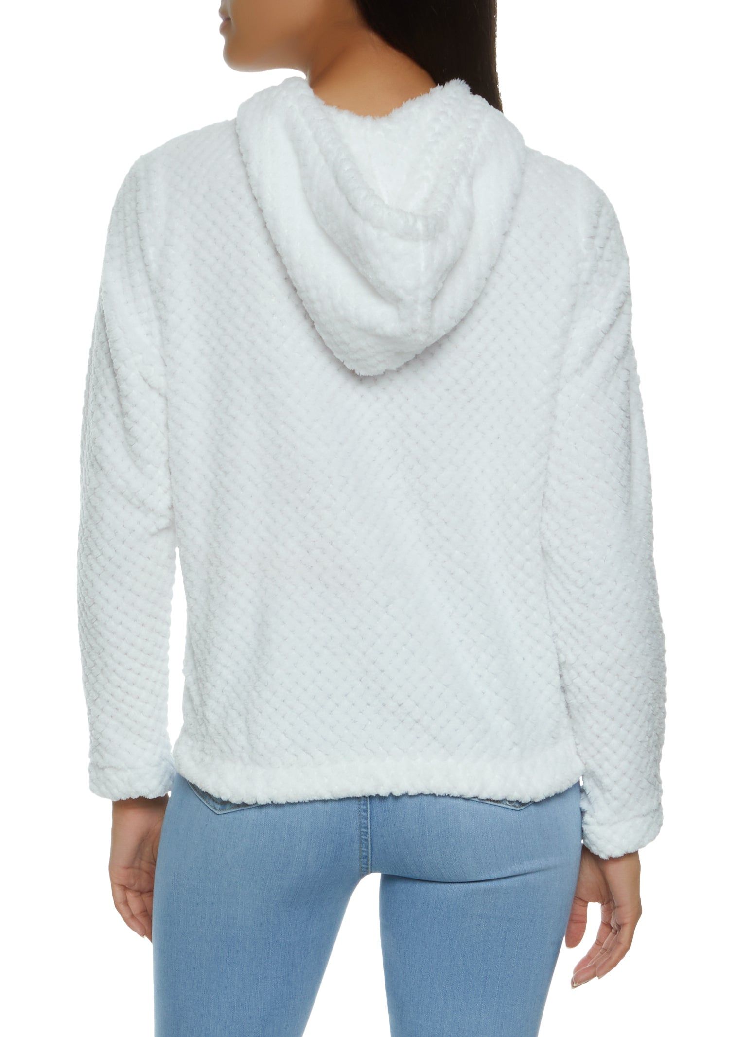 Quilted Plush Pullover Hoodie sold by Rainbow product image thumbnail 2