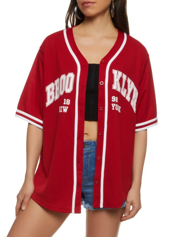Mesh Brooklyn 1898 New York Baseball Jersey sold by Rainbow