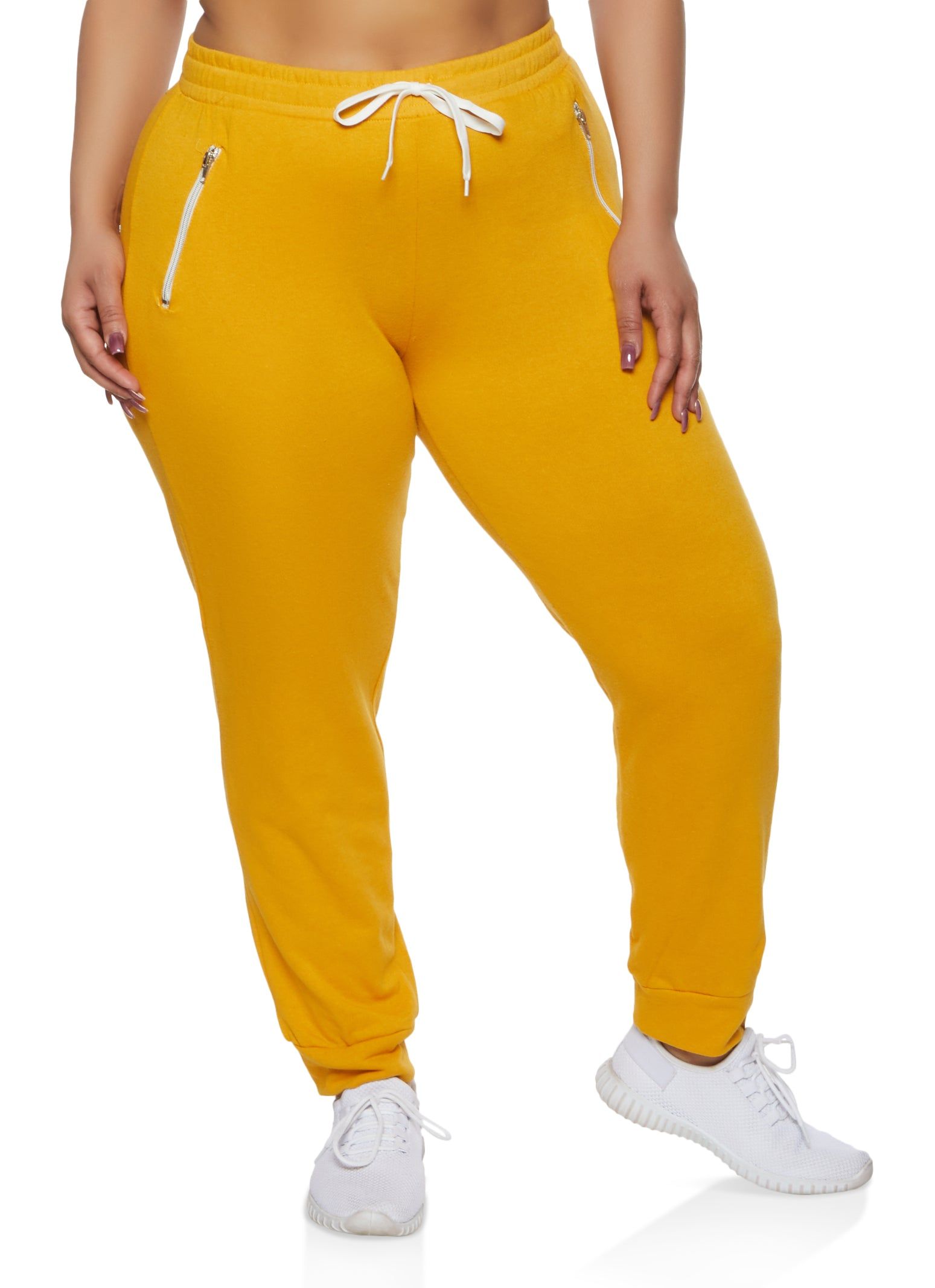 Plus Size Zip Pocket Joggers sold by Rainbow
