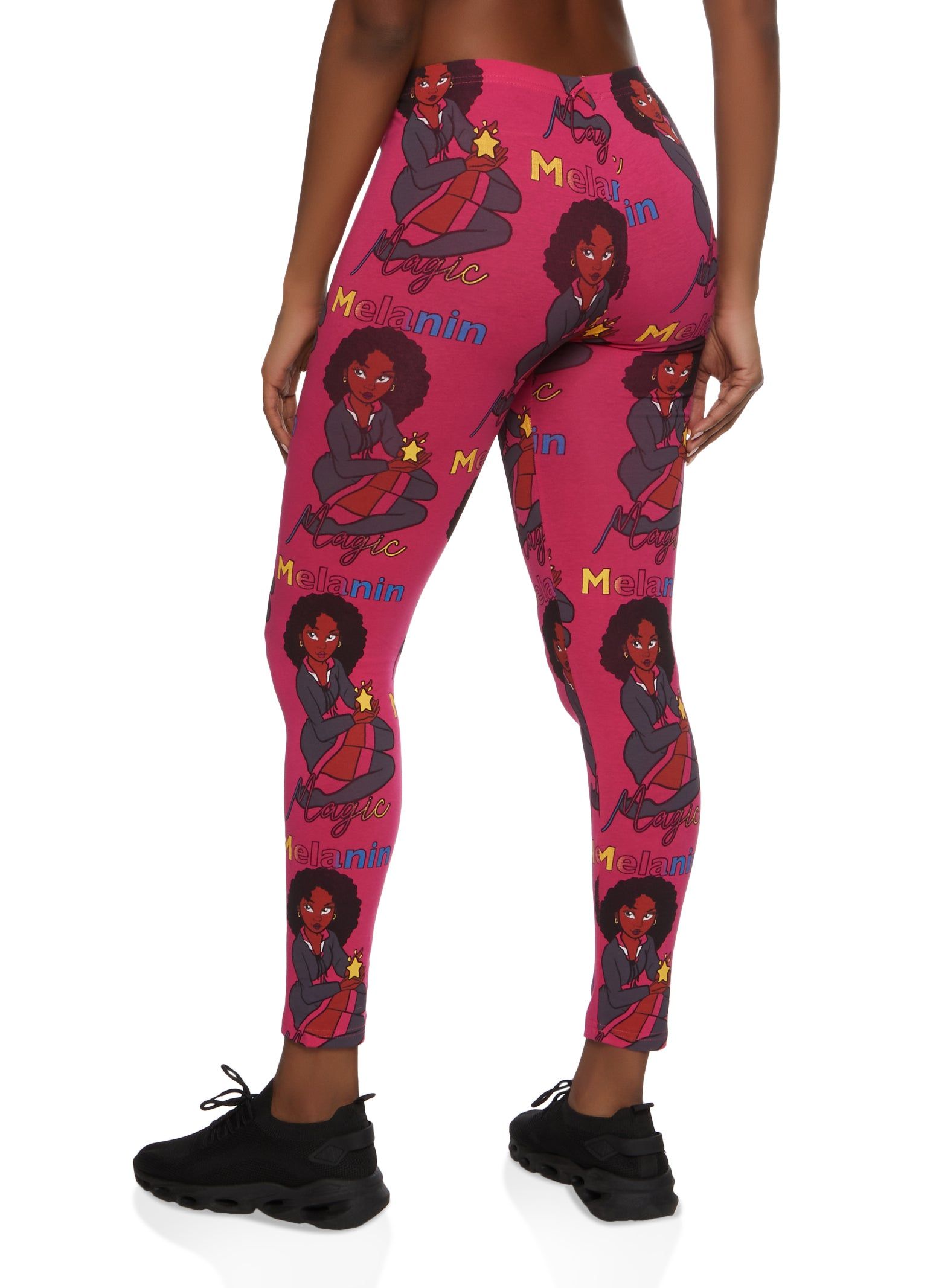 Melanin Magic Graphic Leggings sold by Rainbow product image thumbnail 2