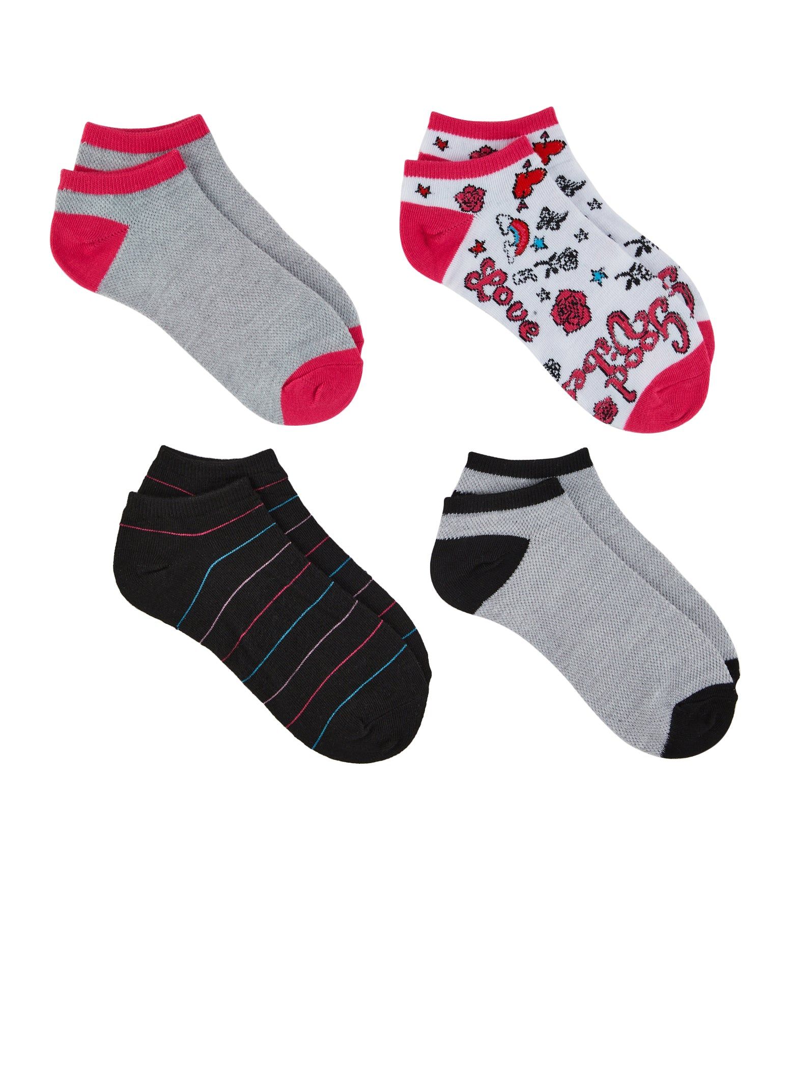 Good Vibes Graphic Socks 4 Pack sold by Rainbow product image thumbnail 2