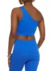 Seamless Ribbed One Shoulder Crop Top sold by Rainbow