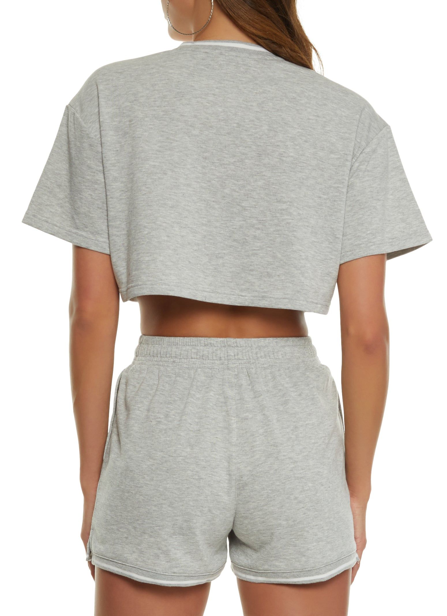 Dont Forget To Live Cropped Graphic Tee sold by Rainbow product image thumbnail 3