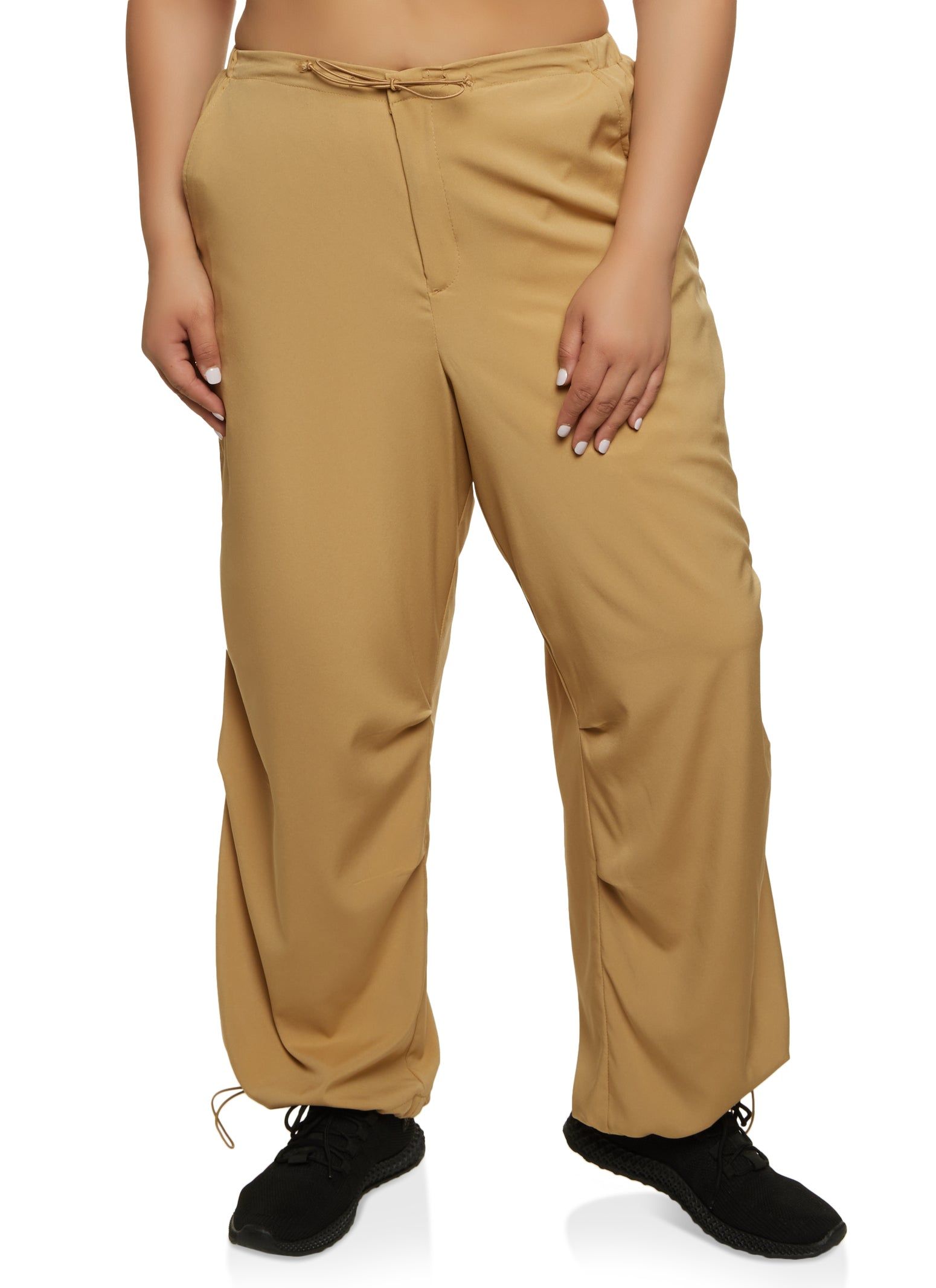 Plus Size Toggle Drawstring Joggers sold by Rainbow