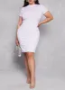 Plus Size Daisy Ribbed Knit T Shirt Dress sold by Rainbow