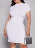 Plus Size Daisy Ribbed Knit T Shirt Dress sold by Rainbow