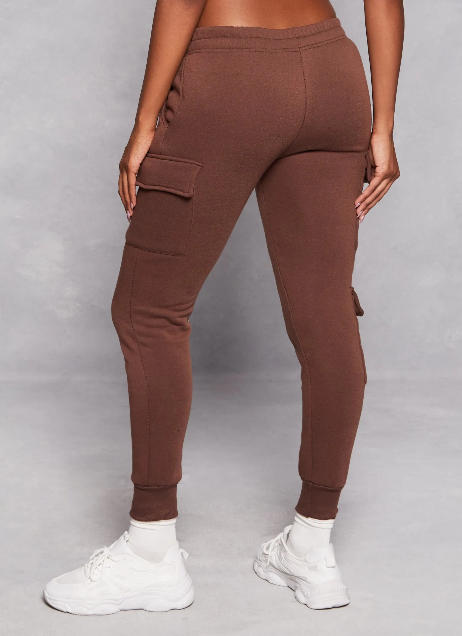 Fleece Drawstring Cargo Joggers sold by Rainbow product image thumbnail 3