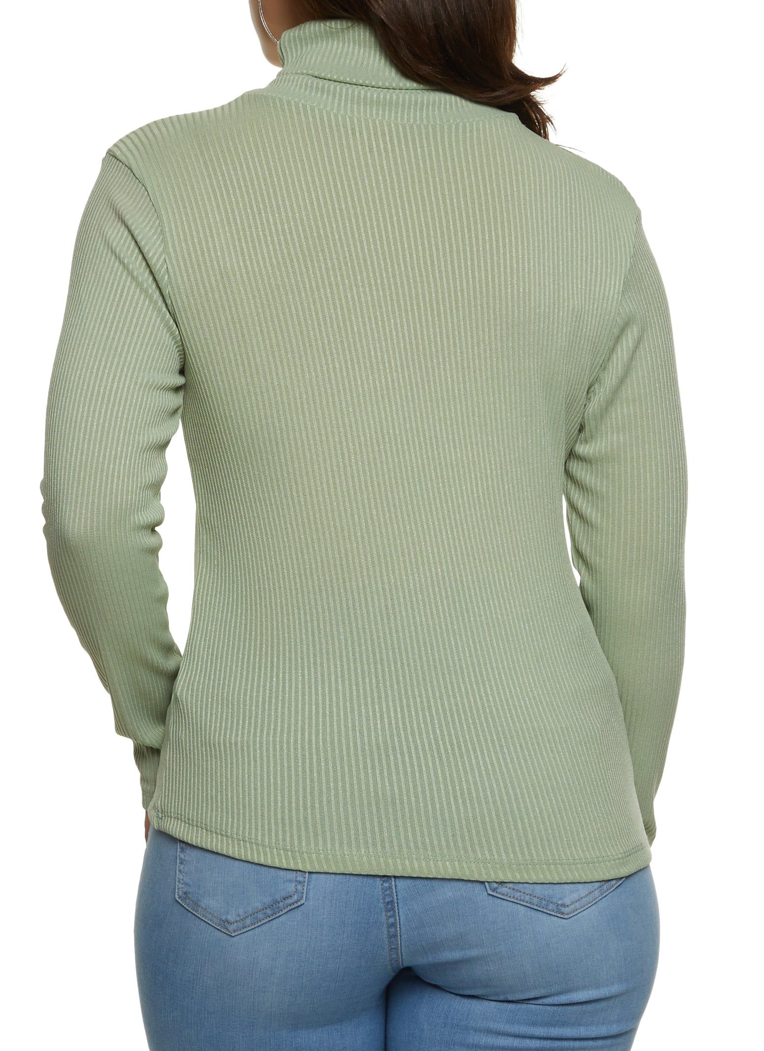 Plus Size Ribbed Turtleneck Top sold by Rainbow product image thumbnail 2