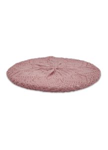 Heart Pointelle Knit Beret sold by Rainbow