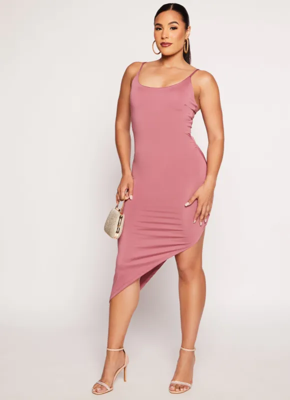 Asymmetrical Cami Midi Dress sold by Rainbow