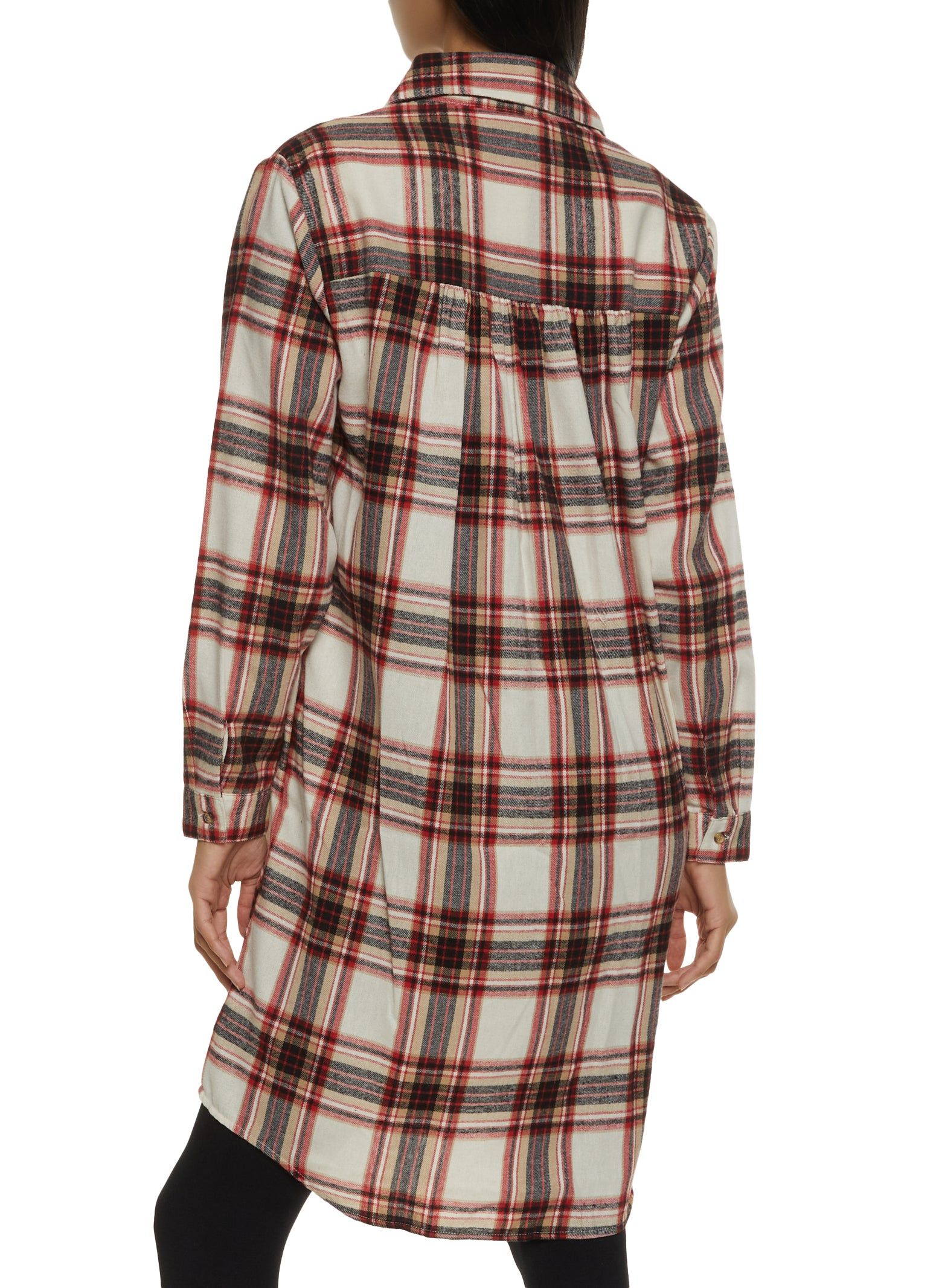 Plaid Button Front Flannel Shirt sold by Rainbow product image thumbnail 2