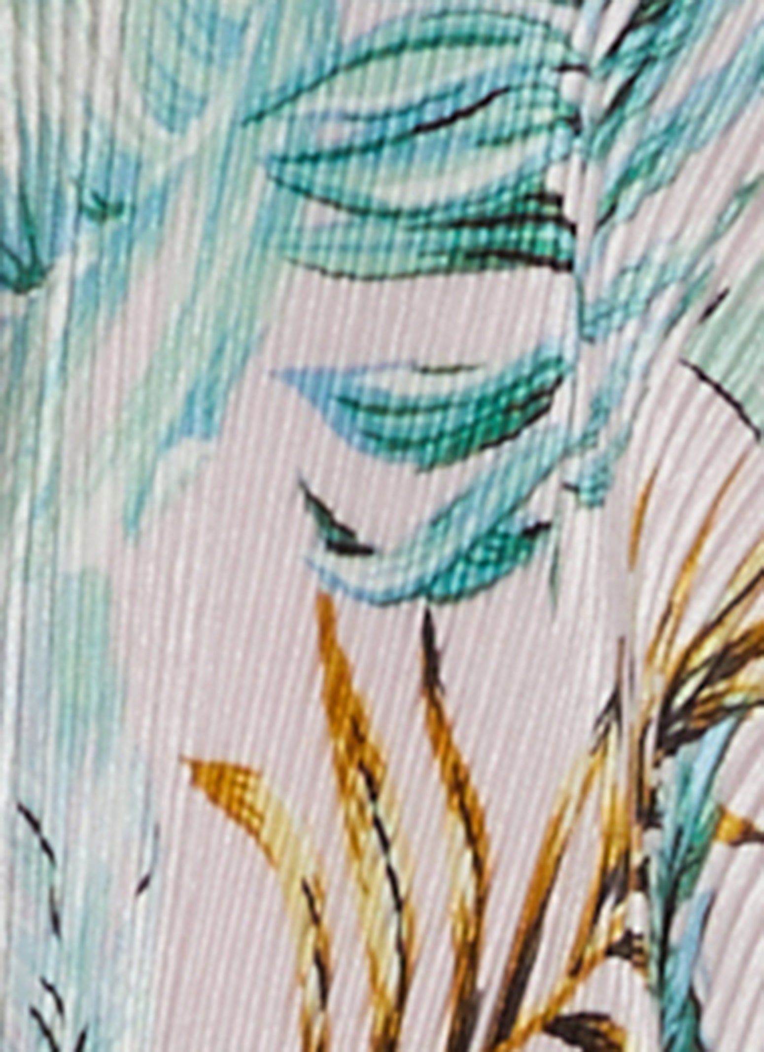 Plisse Palm Print Button Front Shirt sold by Rainbow product image thumbnail 4