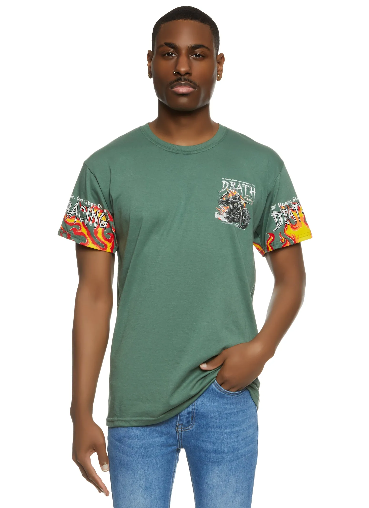 Mens Death Racing Graphic T Shirt sold by Rainbow product image thumbnail 2