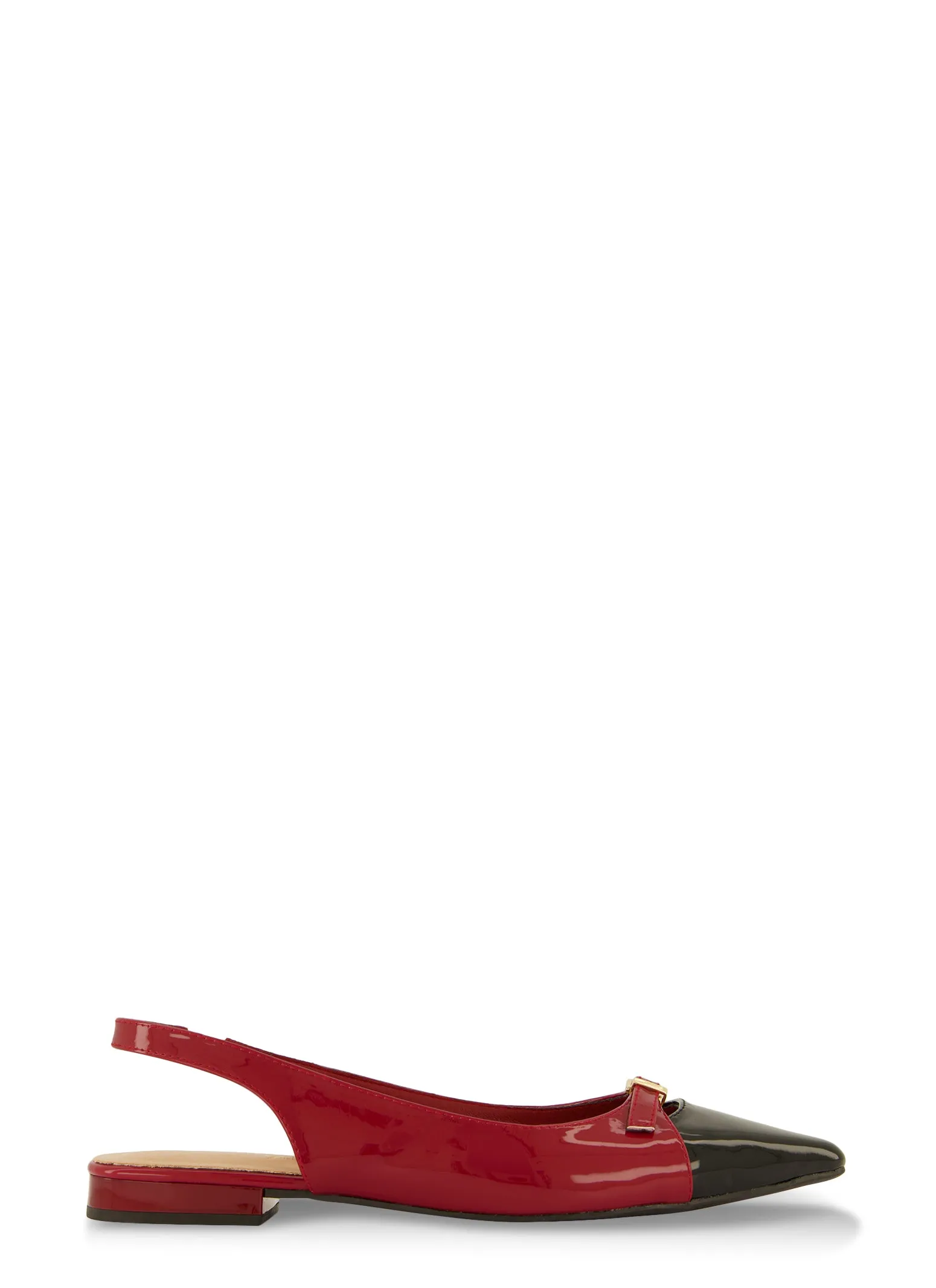 Buckle Detail Slingback Pointed Toe Flats sold by Rainbow product image thumbnail 2