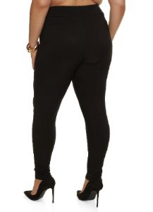 Plus Size Scuba Pull On Skinny Pants sold by Rainbow