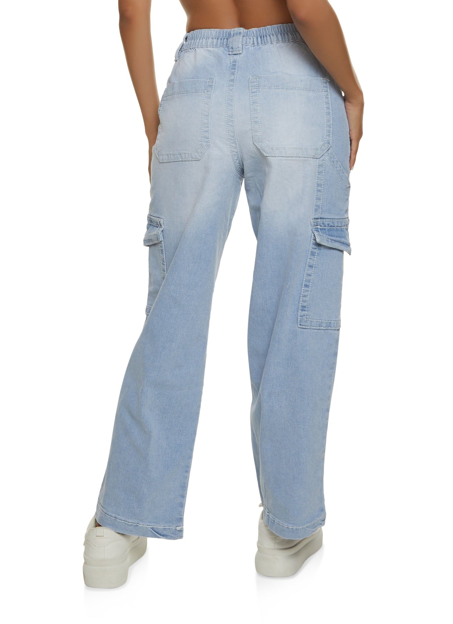 Almost Famous Decorative Stitch Denim Cargo Pants sold by Rainbow product image thumbnail 3
