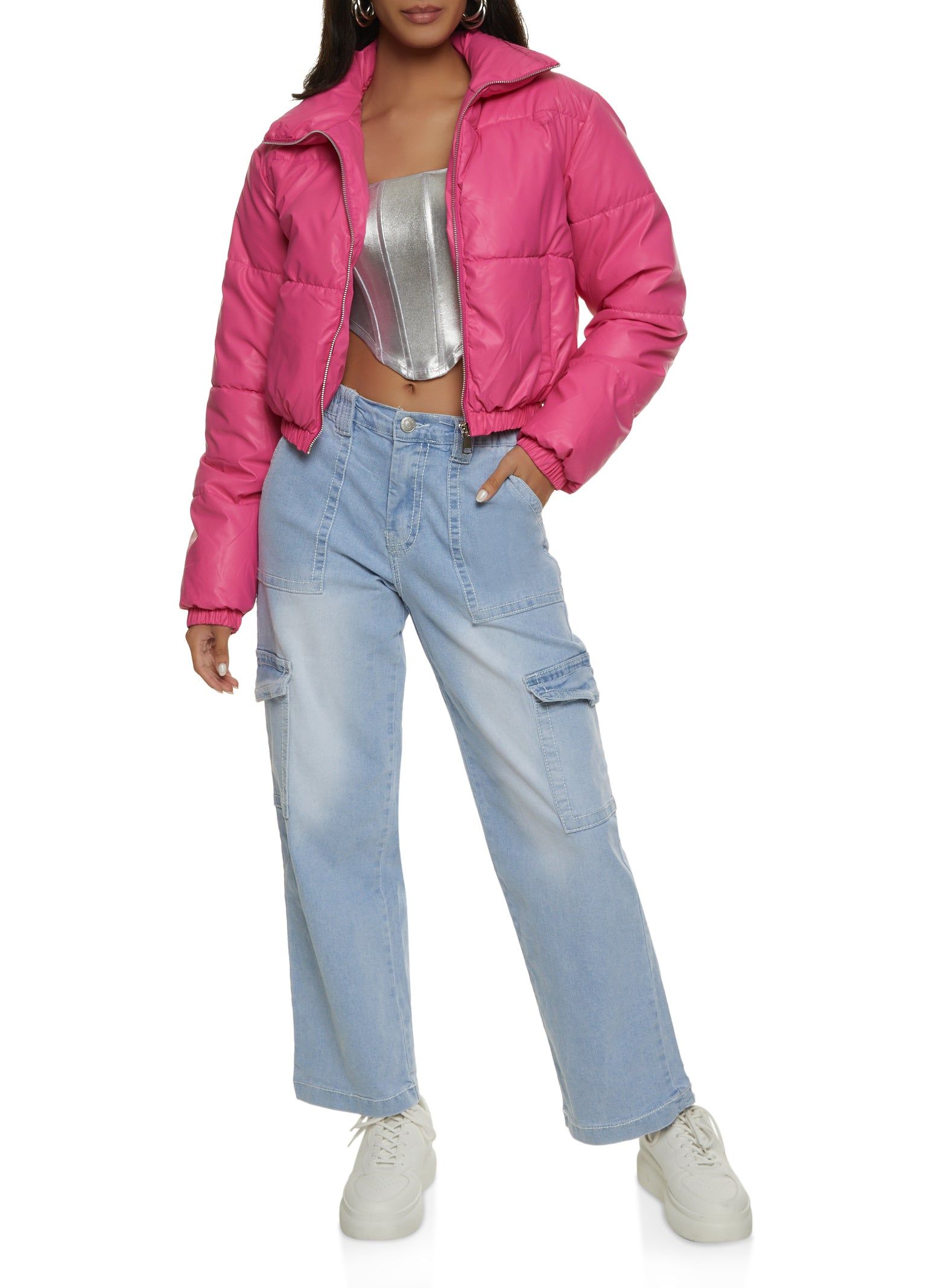 Almost Famous Decorative Stitch Denim Cargo Pants sold by Rainbow product image thumbnail 2