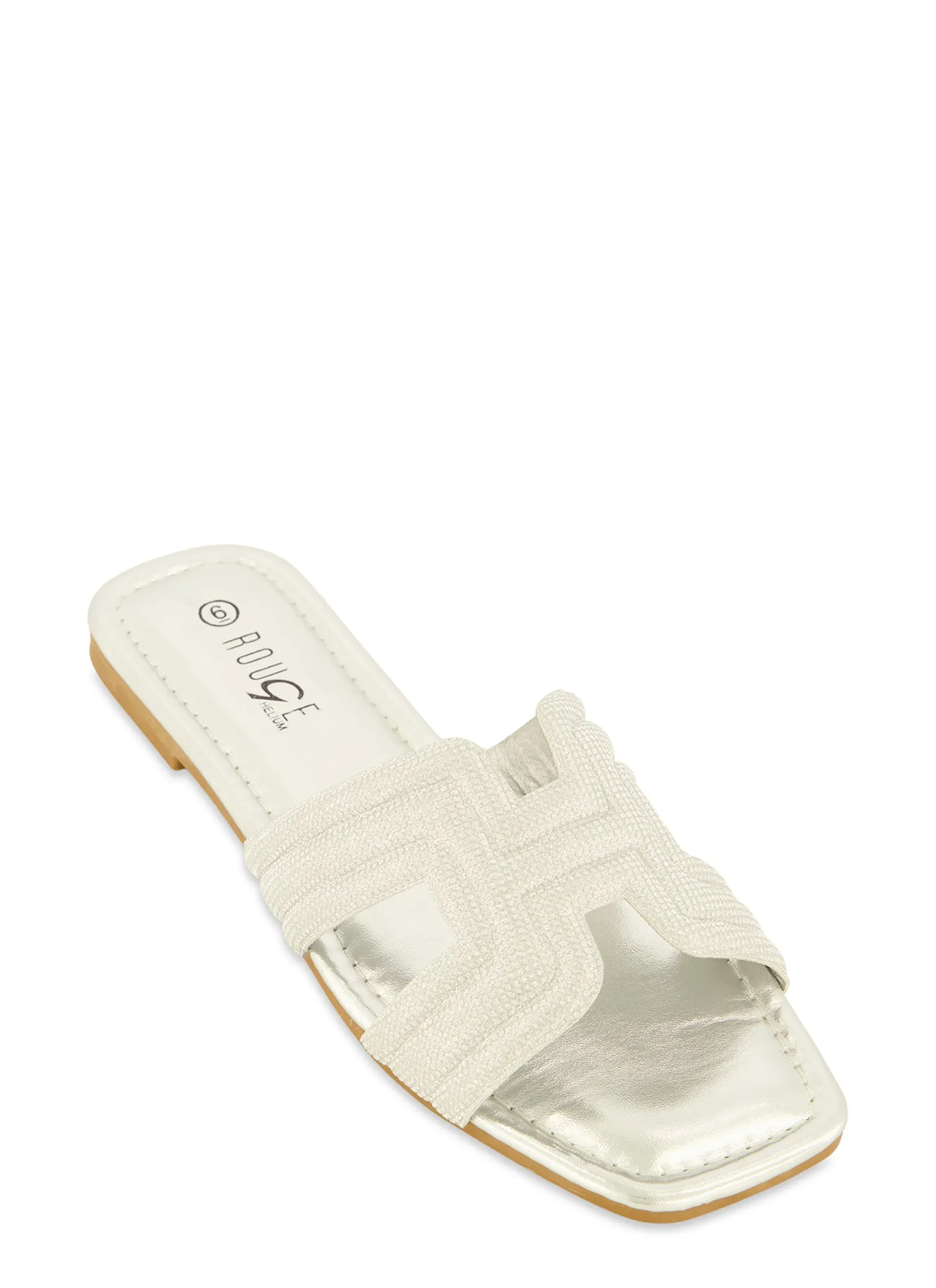 Glitter H Band Flat Slide Sandals sold by Rainbow