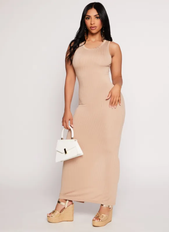 Daisy Ribbed Maxi Tank Dress sold by Rainbow