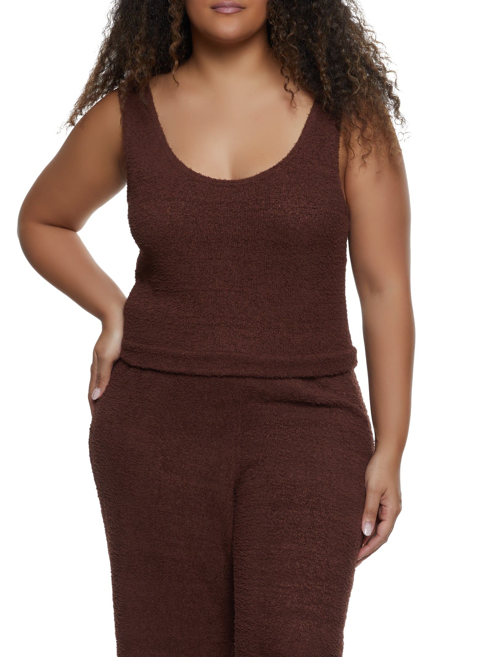 Plus Size Chenille Tank Top sold by Rainbow
