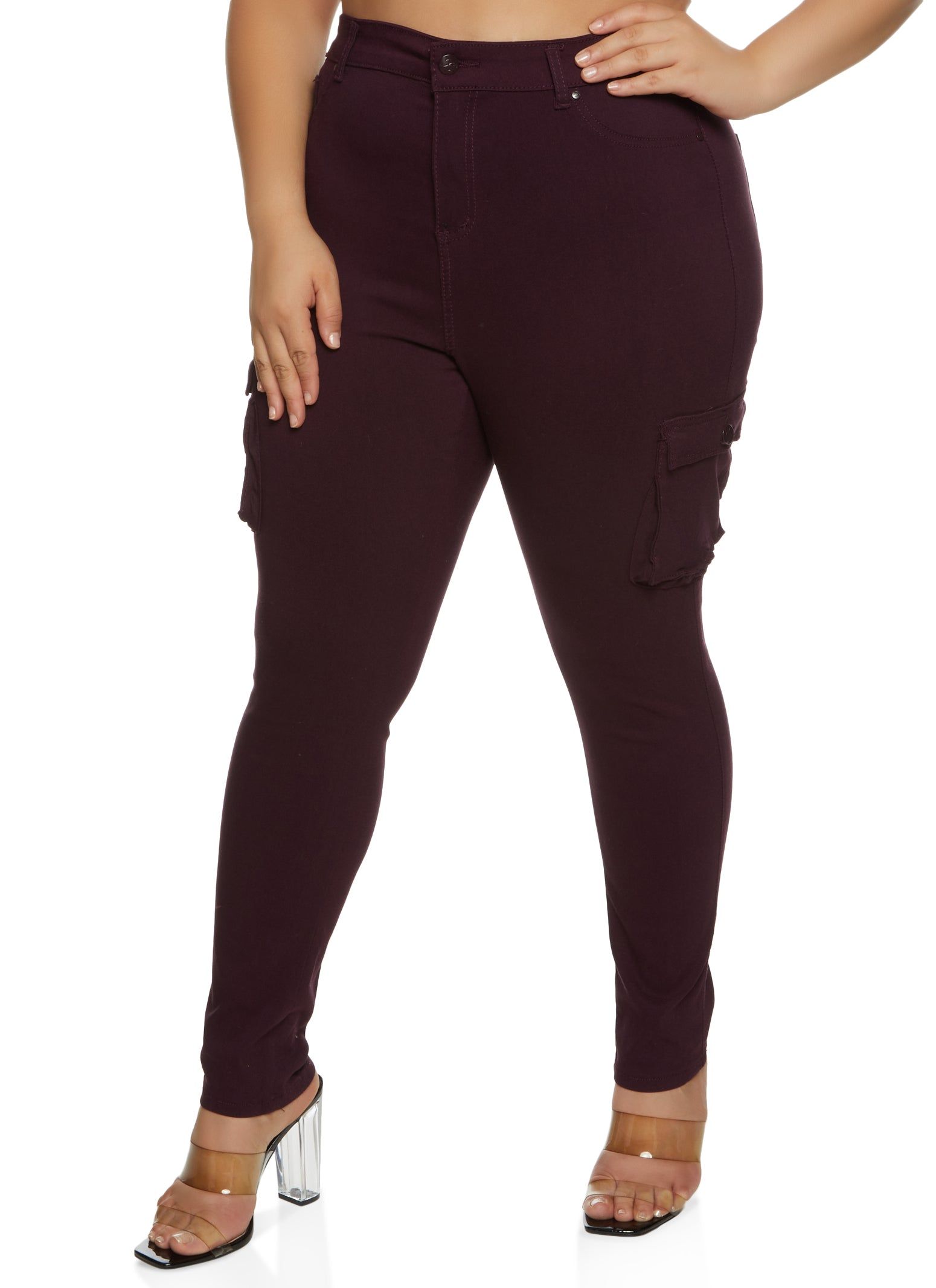 Plus Size Twill Hyperstretch Skinny Pants sold by Rainbow