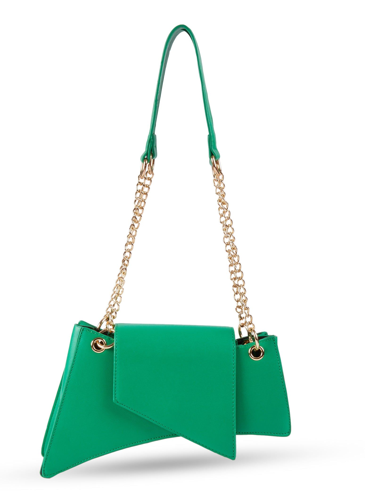 Chain Strap Detail Asymmetrical Handbag sold by Rainbow product image thumbnail 2