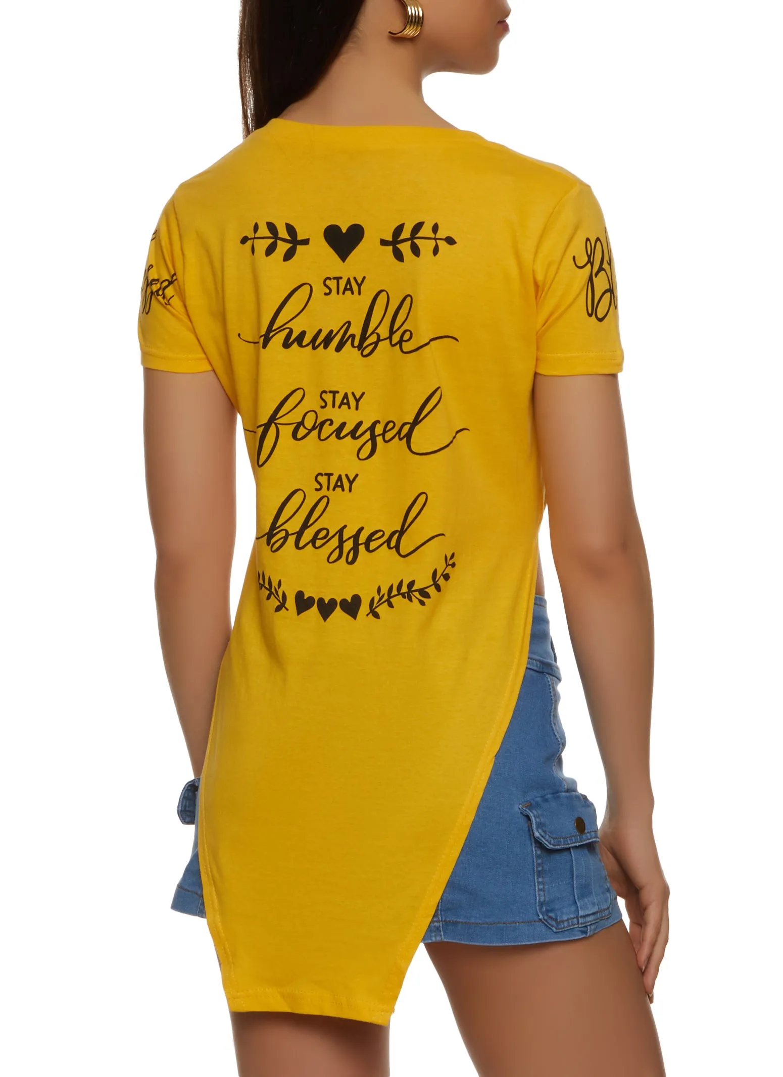 Sequin Blessed Beyond Measure Knot Front Top sold by Rainbow product image thumbnail 2