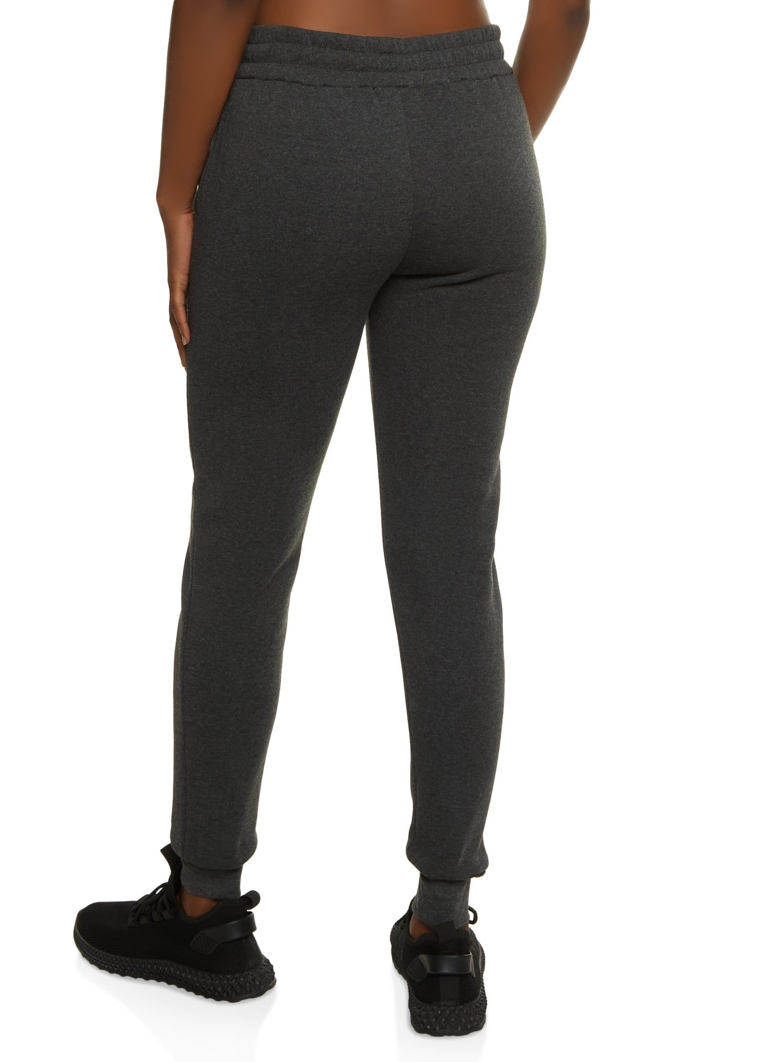 Solid Fleece Drawstring Joggers sold by Rainbow product image thumbnail 2