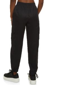 Nylon Drawstring Tie Hem Cargo Pants sold by Rainbow