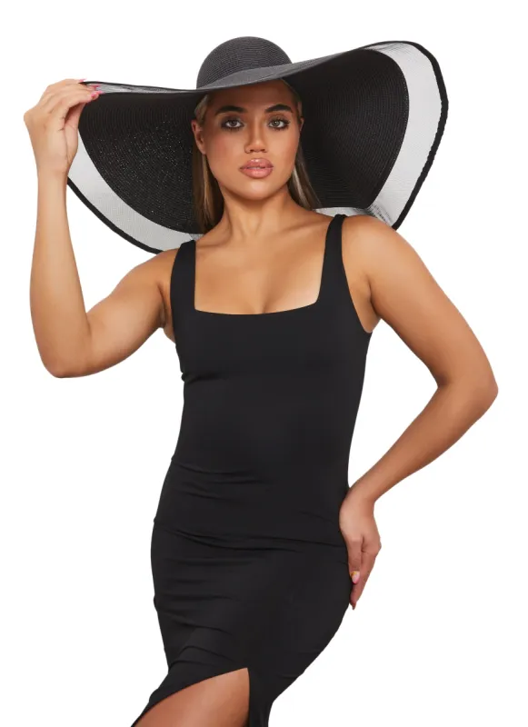 Oversized Floppy Straw Hat sold by Rainbow