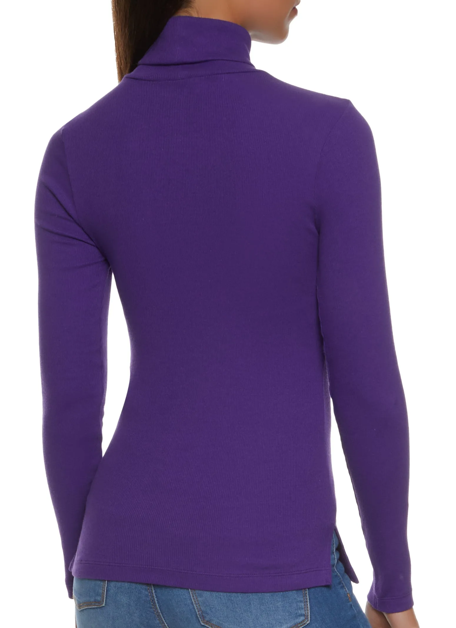 Basic Turtleneck Long Sleeve Top sold by Rainbow product image thumbnail 2