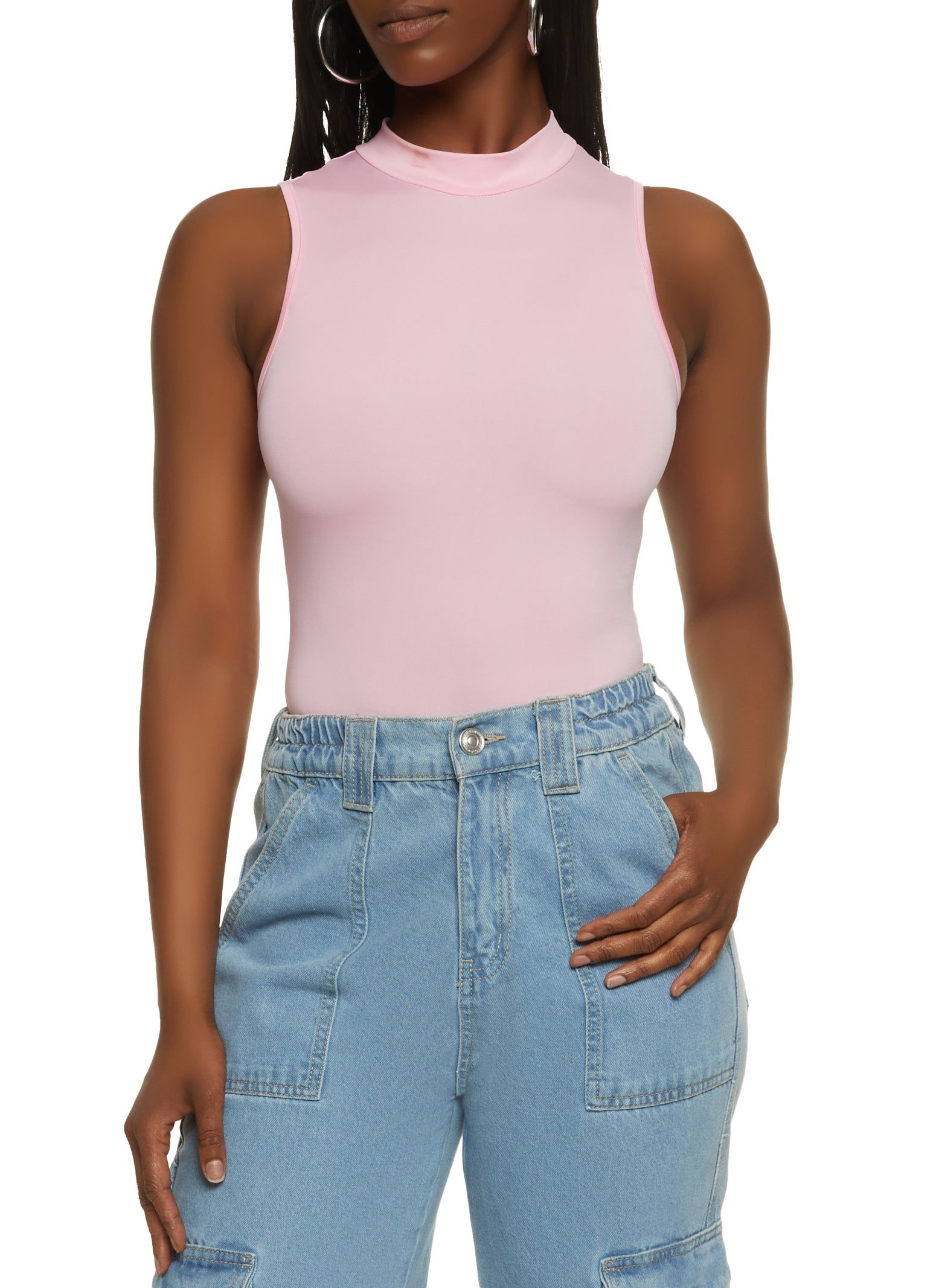 Mock Neck Tank Bodysuit sold by Rainbow product image thumbnail 2