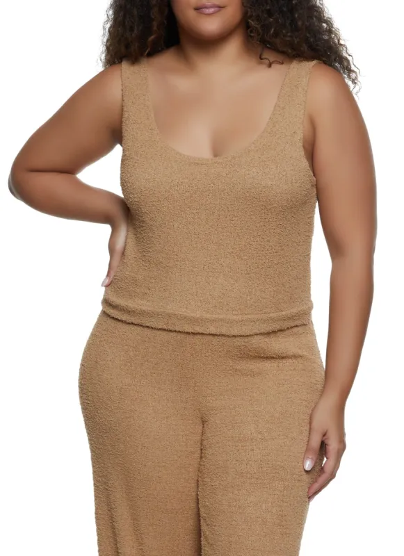 Plus Size Chenille Tank Top sold by Rainbow