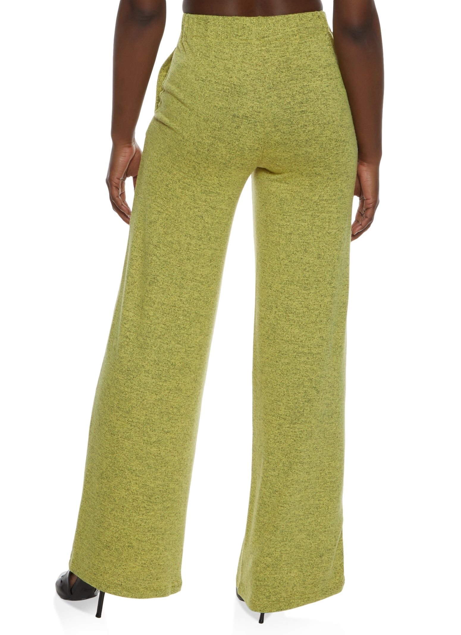 Brushed Knit High Waist Wide Leg Pants sold by Rainbow product image thumbnail 2