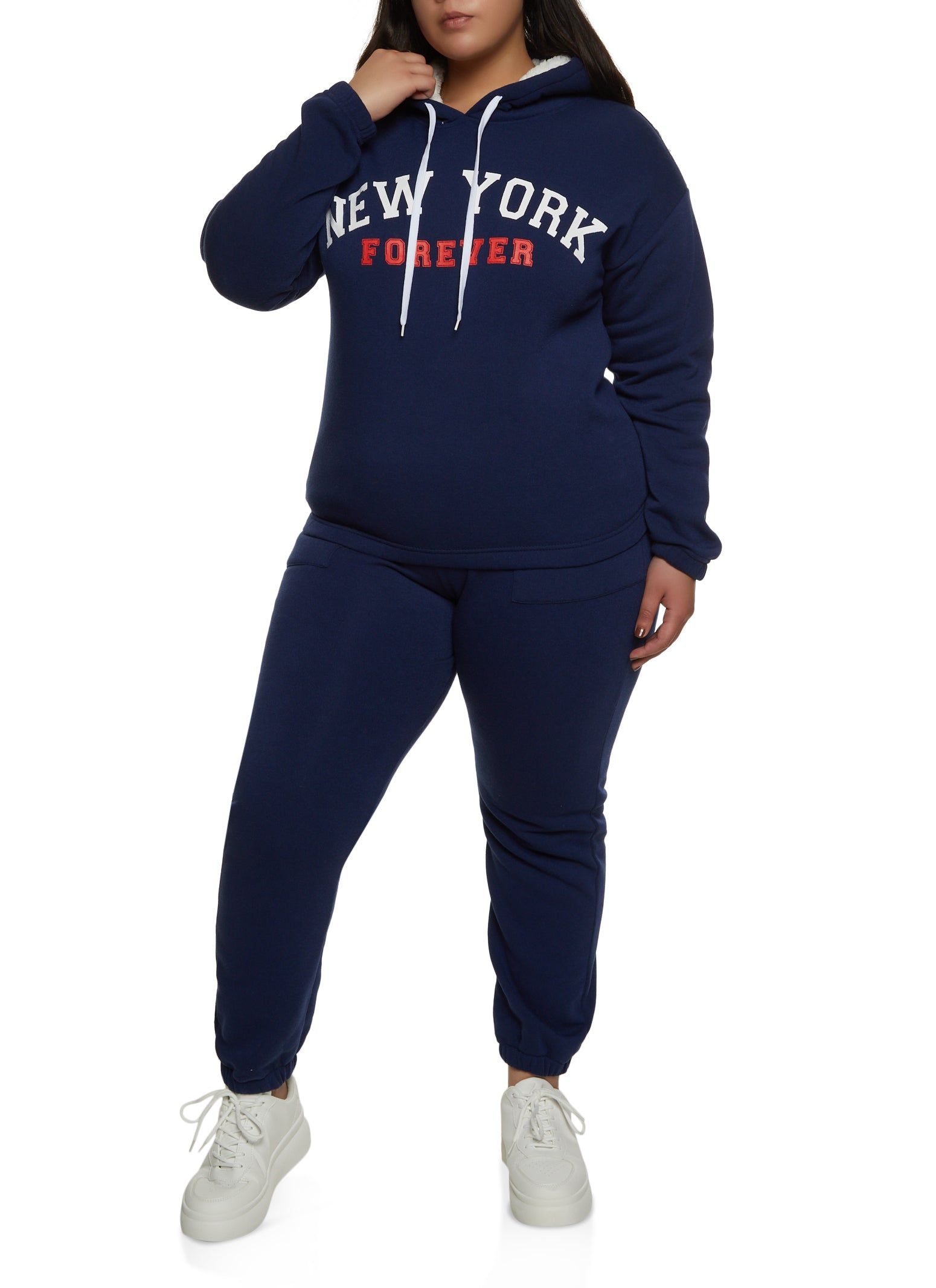 Plus Size New York Forever Hoodie sold by Rainbow product image thumbnail 2
