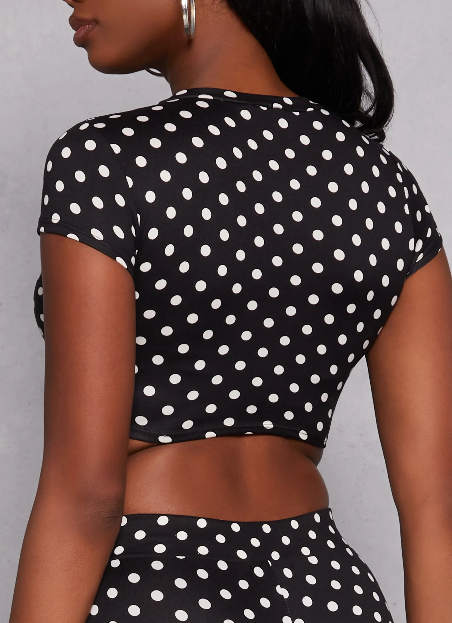 Polka Dot Cropped Tee sold by Rainbow product image thumbnail 3
