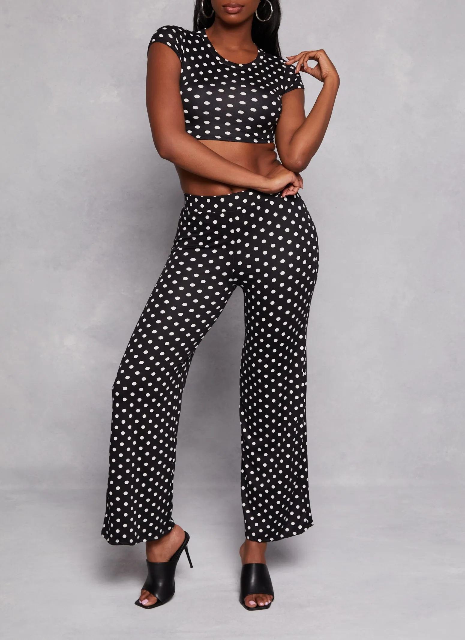 Polka Dot Cropped Tee sold by Rainbow product image thumbnail 2