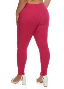 Plus Size Hyperstretch Pintuck Pull On Skinny Pants sold by Rainbow
