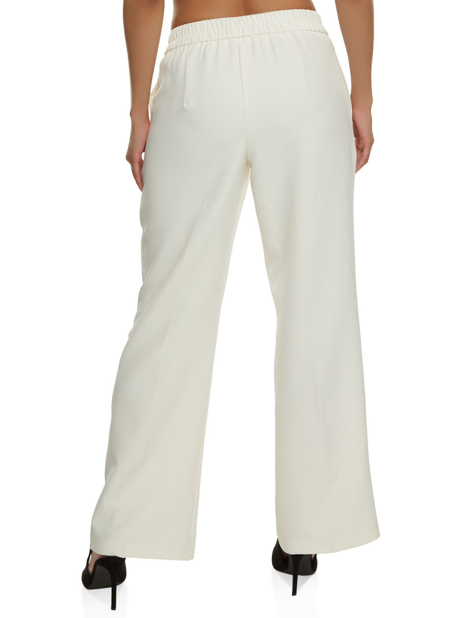 Crepe Knit Pintuck Wide Leg Pants sold by Rainbow product image thumbnail 2
