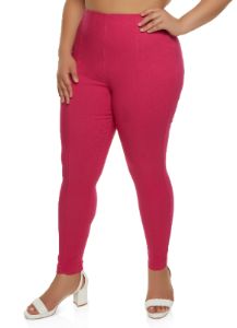 Plus Size Hyperstretch Pintuck Pull On Skinny Pants sold by Rainbow