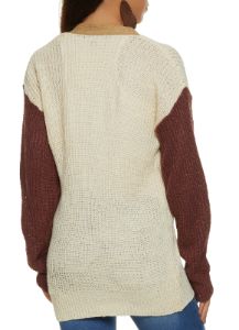 Color Block Button Front Cardigan sold by Rainbow