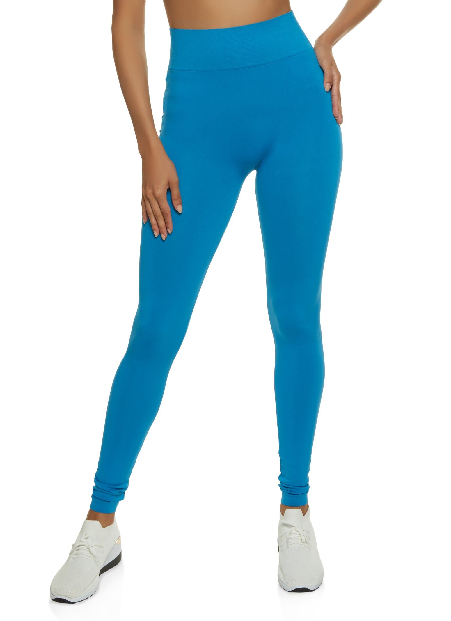 Seamless Solid High Waist Leggings sold by Rainbow