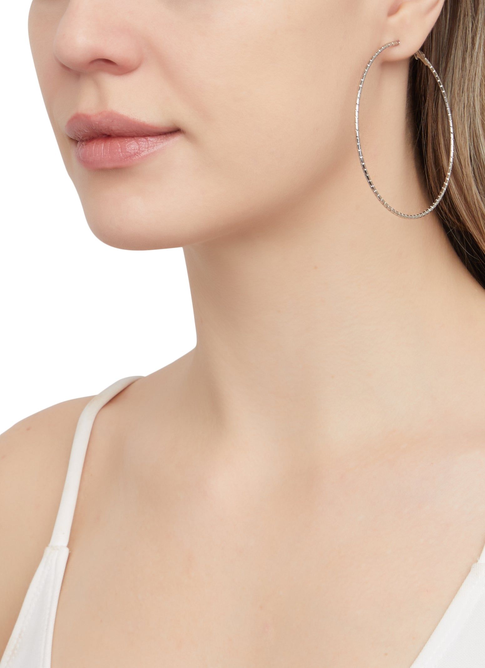 Textured Metallic Hoop Earrings Set of 6 sold by Rainbow product image thumbnail 2